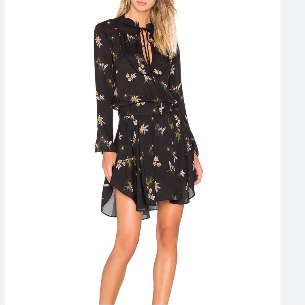 ALC Campbell belted floral dress size 2